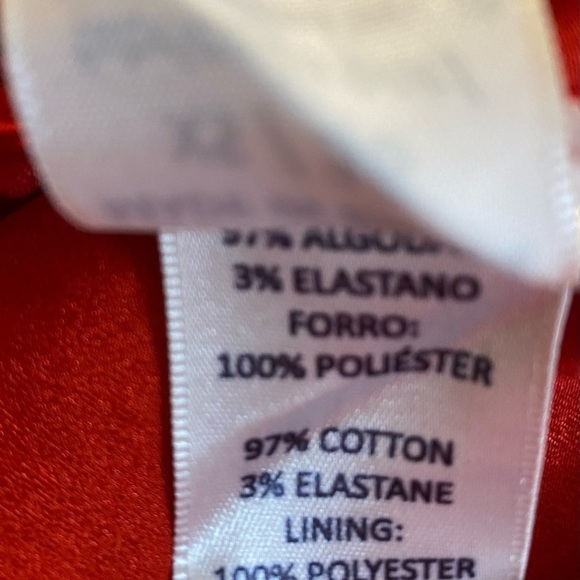 NEW Iorane x Revolve Red Pants Cropped High Waist Trousers Pockets Size 36 / XS - Picture 5 of 6